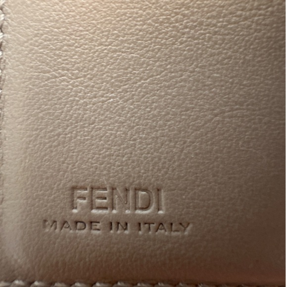 FENDI Tri-fold Leather Peekaboo Brown Womens Wallet PreLoved - Picture 11 of 11